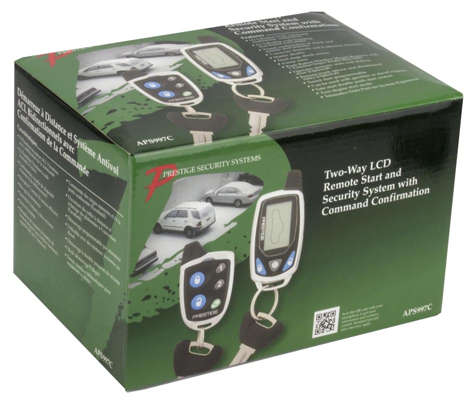 Audiovox Prestige APS997C Car Alarm/Remote Starter Security System - Open Box