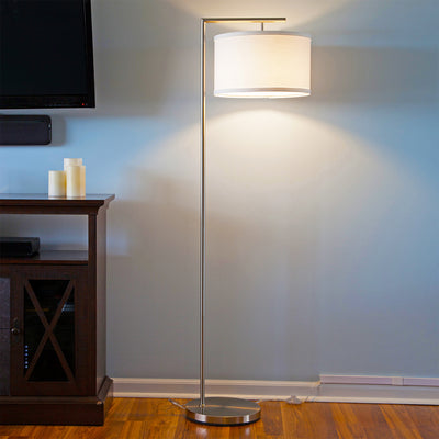 Brightech Montage Standing Floor Smart Lamp LED Light, Satin Nickel (Open Box) - VMInnovations