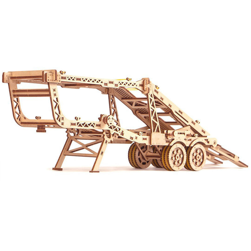 Wood Trick Car Trailer 3D Wooden Puzzle 229 Piece Adult and Kids STEM Model Kit