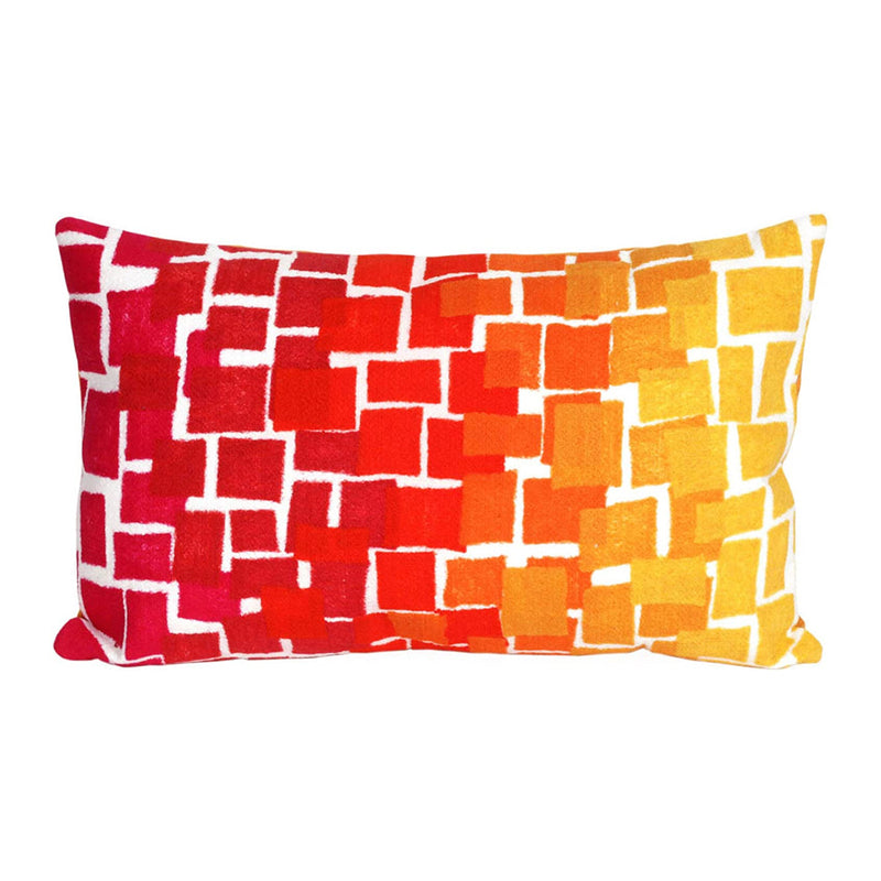 Liora Manne Mystic II Indoor Outdoor Patio Accent Pillow, Mosaic, 12 x 20 Inch