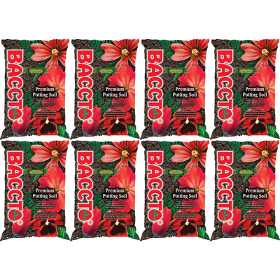 Michigan Peat All Purpose Potting Soil w Perlite Fertilizer, 50 lb (8 Pack)
