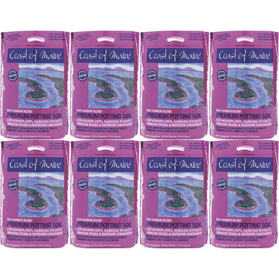 Coast of Maine Bar Harbor Blend Organic Potting Soil, 8 Quart Bag (8 Pack) - VMInnovations