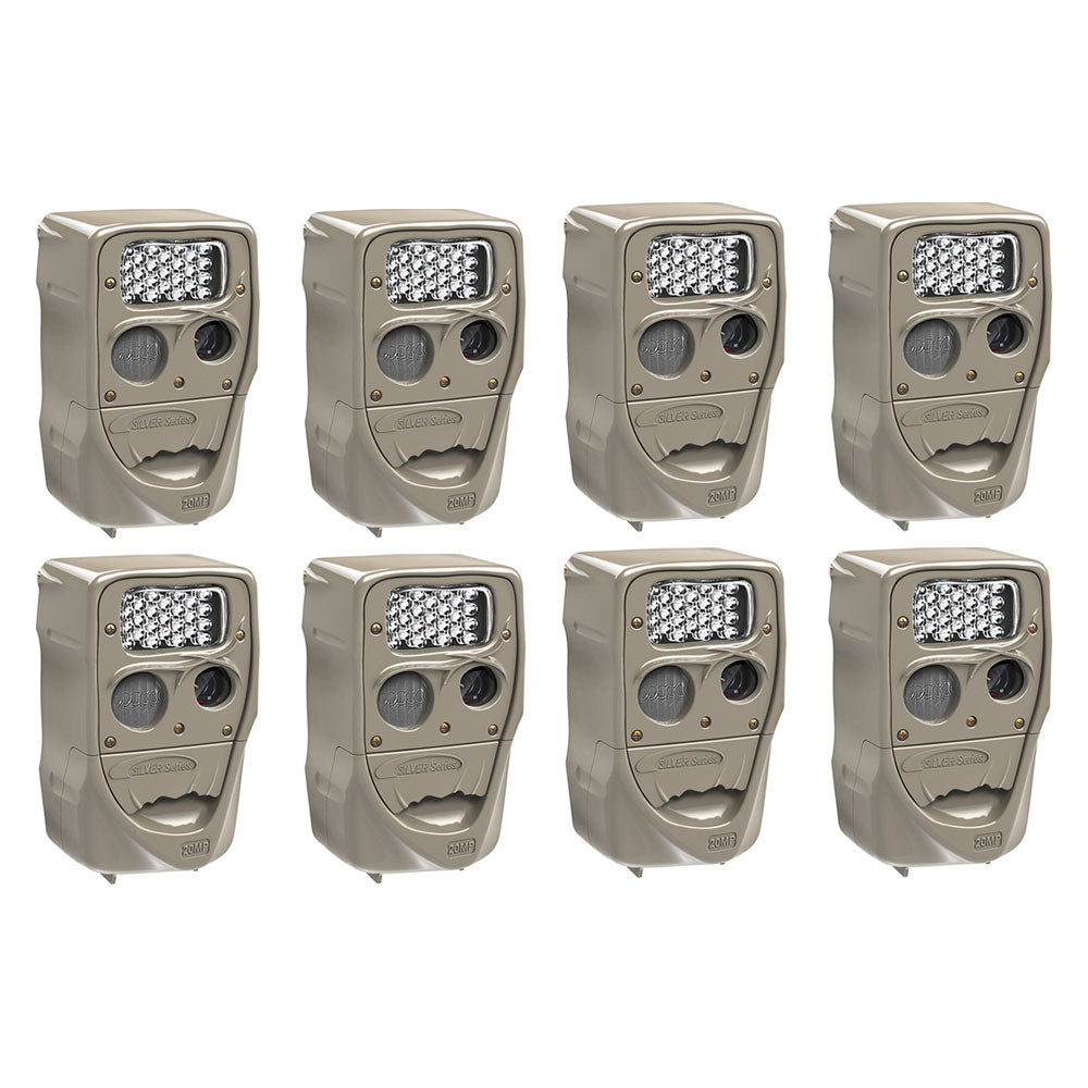 Cuddeback Power House 20MP Super Simple Setup Silver Flash Trail Camera (8 Pack) - VMInnovations