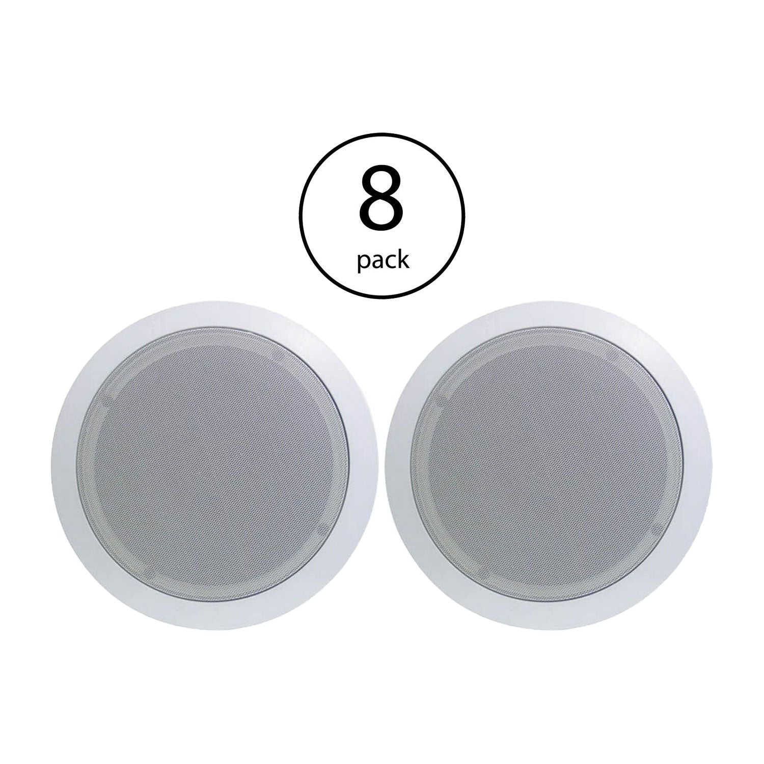 Pyle 8 Inch 2 Way In Wall Ceiling Home Speakers System Audio Stereo, 16 Speakers