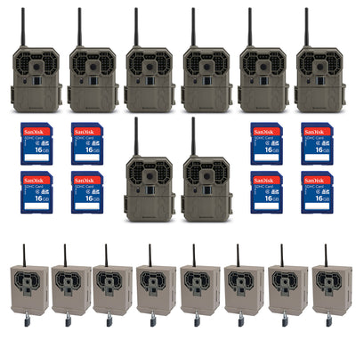 Stealth Cam 12MP Game Camera (8 Pk) + 16GB SD Card (8 Pk) + Security Box (8 Pk)