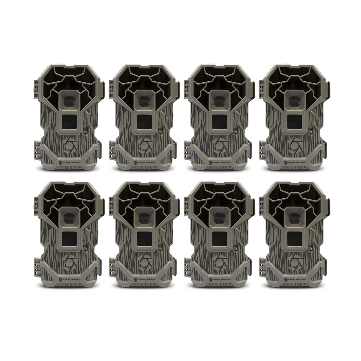 Stealth Cam 16MP Camouflage Scouting Wildlife Hunting Game Trail Camera (8 Pack)