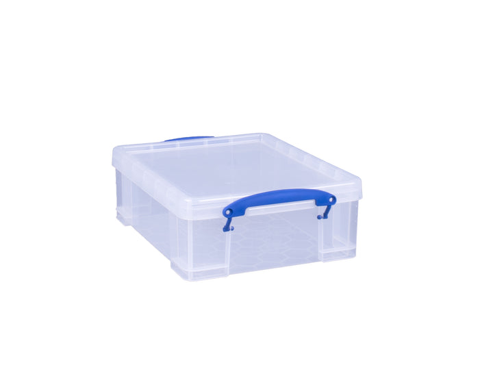 Really Useful Box 8.1L Plastic Storage Container w/Snap Lid & Clip Lock Handle