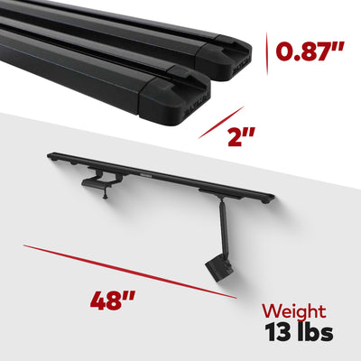 Yakima JL 4DR Custom Rooftop Track System w/Internal Supports, Black (Open Box) - VMInnovations