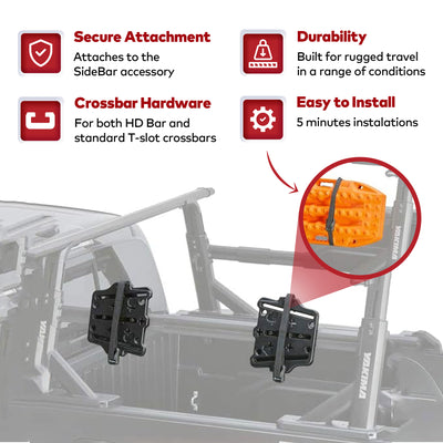 Yakima 35lb Capacity Recovery Track Mount for Yakima Bars or SideBar(Open Box)