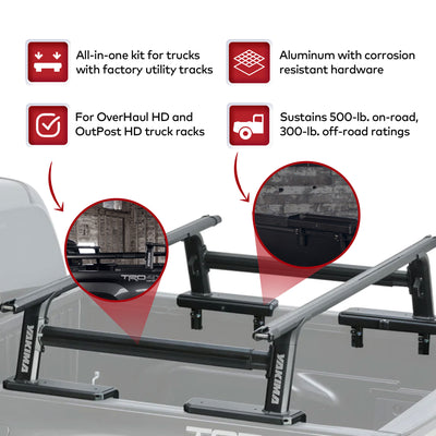 YAKIMA Bed Track Adapter Kit 1 for Toyota & Nissan Truck Bed Rack Systems (Used) - VMInnovations