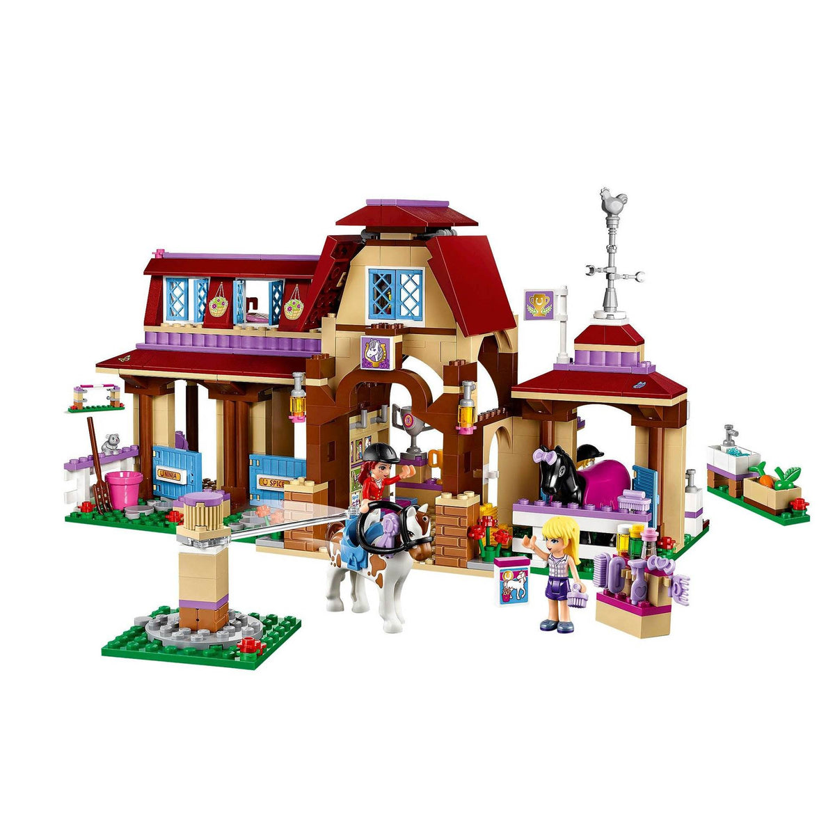 LEGO Friends Heartlake Riding Club Horse Stables w/ Minifigures (Open Box)