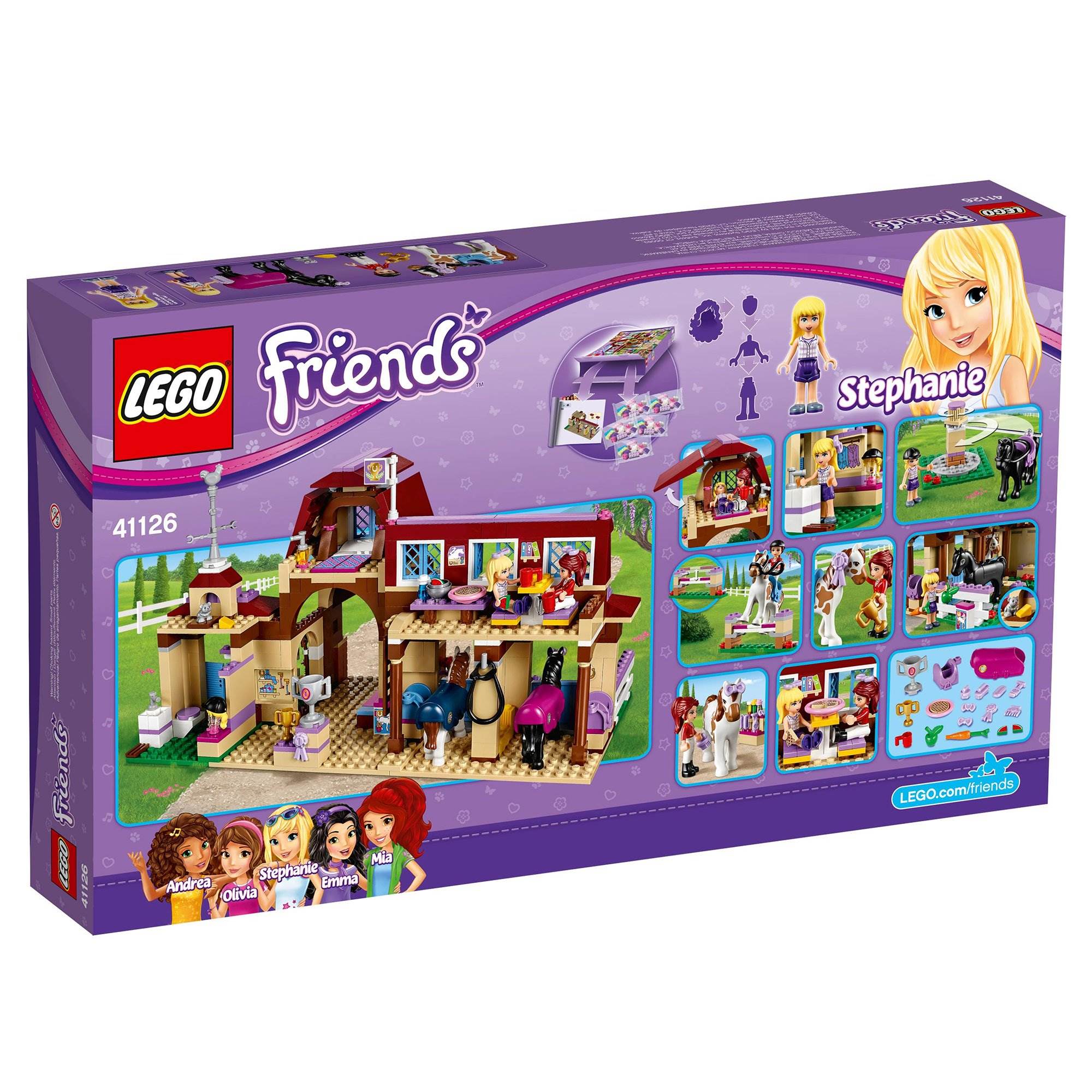 LEGO Friends Heartlake Riding Club Horse Stables w/ Minifigures (Open Box)