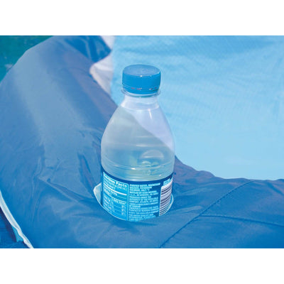 Kelsyus Floating Pool Lounger Chaise Inflatable Chair w/Cup Holder, Blue (3Pack) - VMInnovations