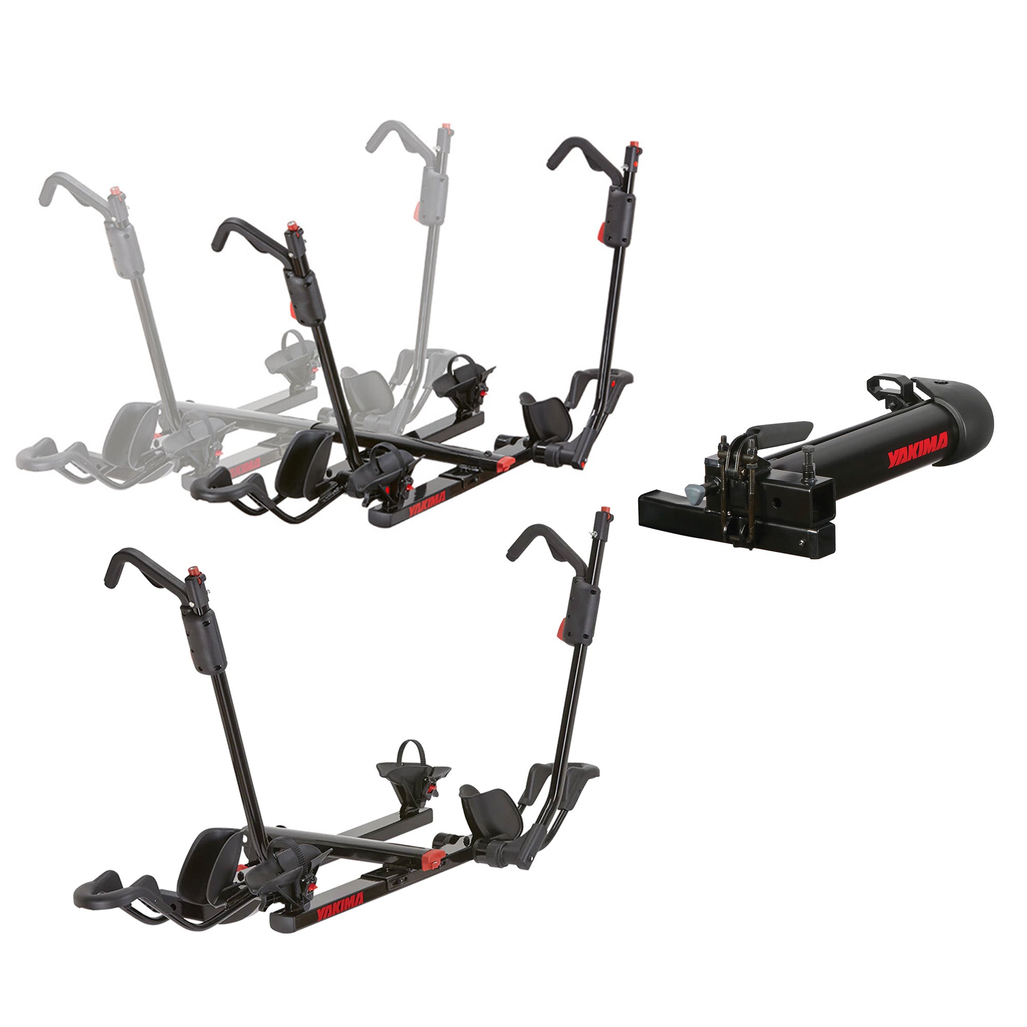 Yakima HoldUp 2" Bicycle Bike Rack, HoldUp Rack Extension & BackSwing Adapter
