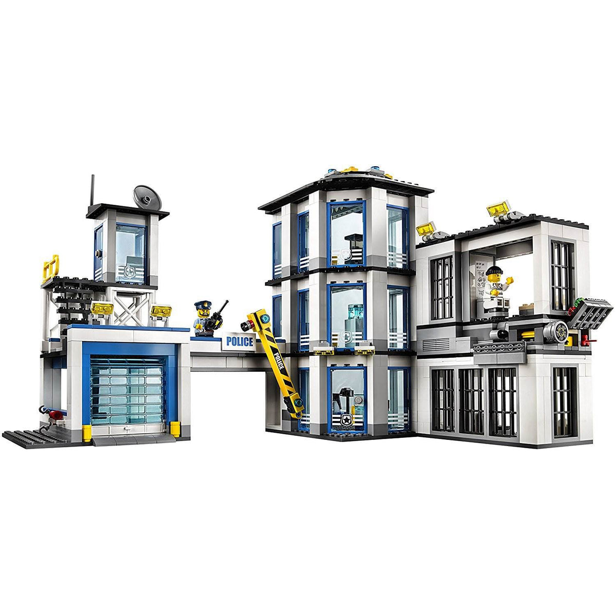 LEGO City Police Station Car Helicopter Motorbike Building Play Set (Open Box)