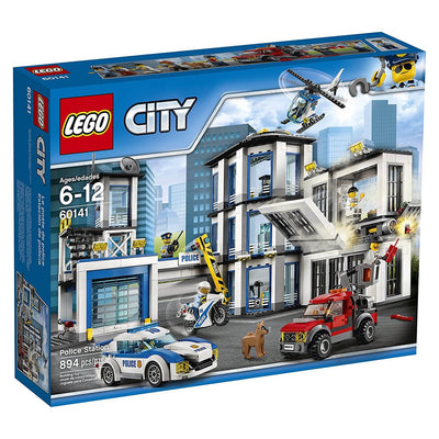 LEGO City Police Station Car Helicopter Motorbike Building Play Set (Open Box)