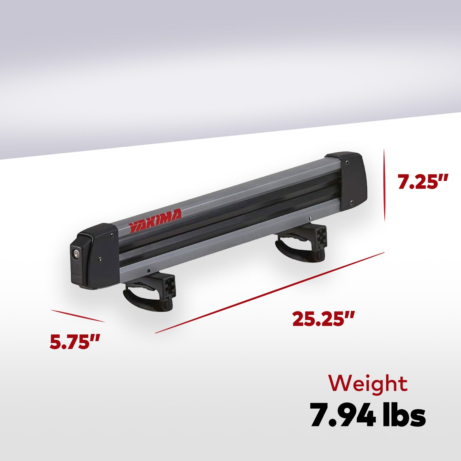 Yakima Universal Car Roof Top Mount Ski & Snowboard Rack, Black (Open Box) - VMInnovations