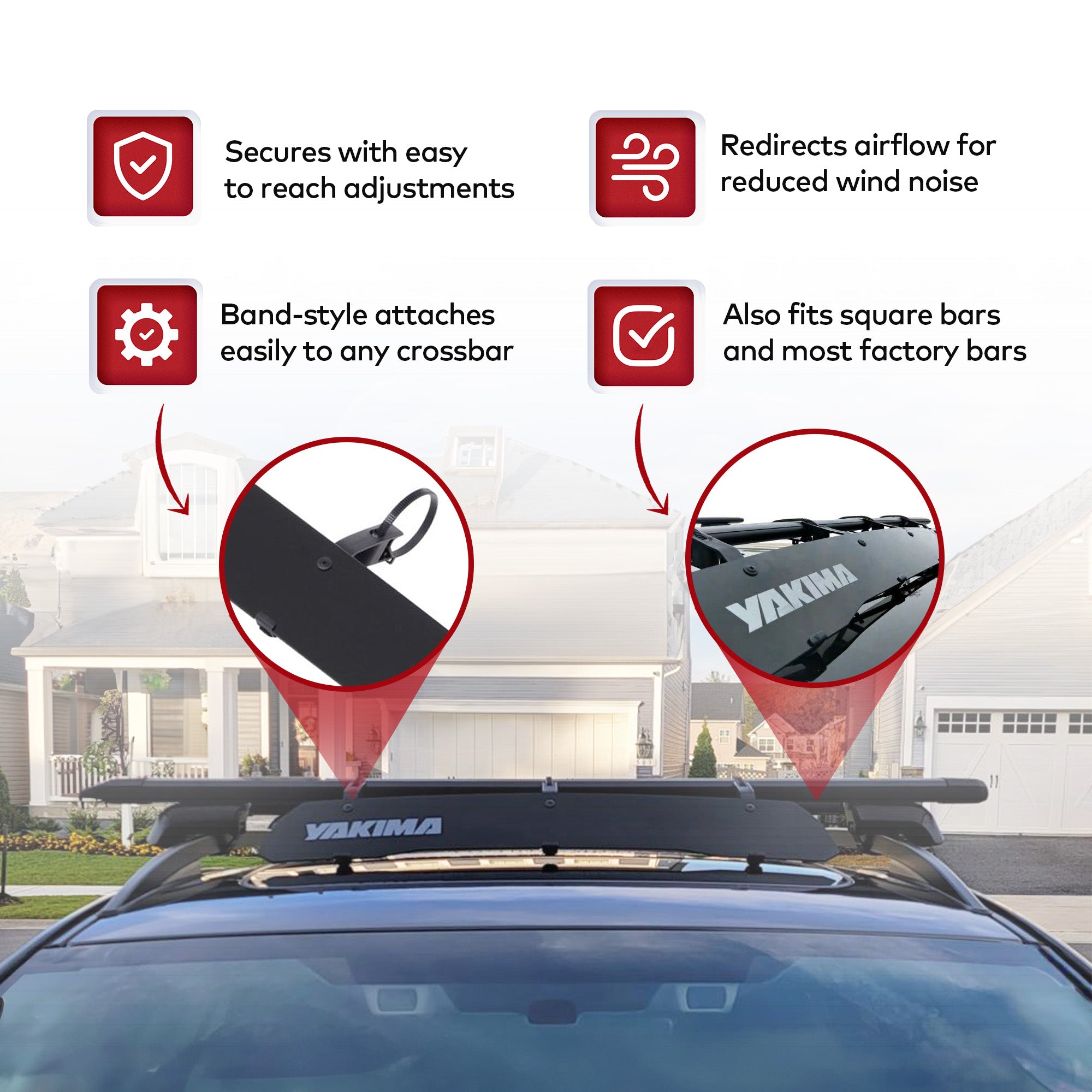 Yakima WindShield 46" Roof Rack Compatible w/StreamLine Towers (Open Box) - VMInnovations