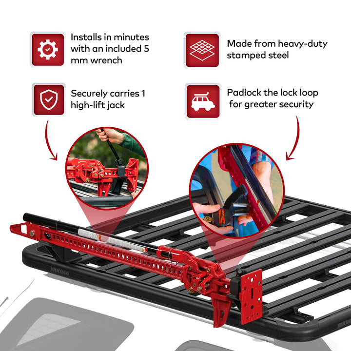 YAKIMA High Lift Jack Holder LockNLoad Roof Rack Accessories, Black (Open Box)