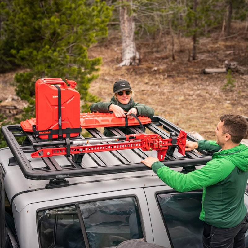 Yakima LockNLoad Platform Plastic Jerry Can Holder for Roof Rack Systems, Black