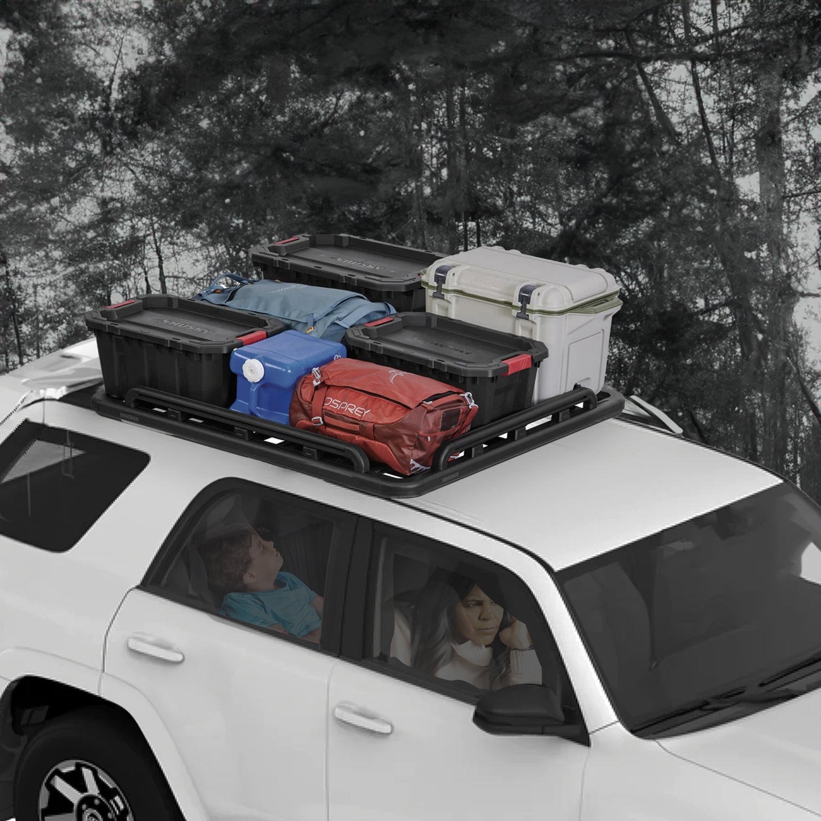 YAKIMA 55x49" LockNLoad Perimeter Raised Rail Kit for RoofRack 4 Rails(Open Box) - VMInnovations