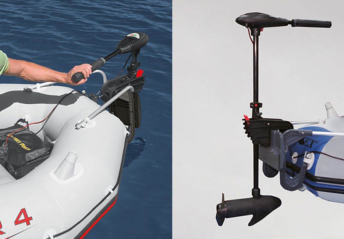 INTEX 12V Transom Mount Boat Eight Speed Trolling Motor | 68631E - VMInnovations