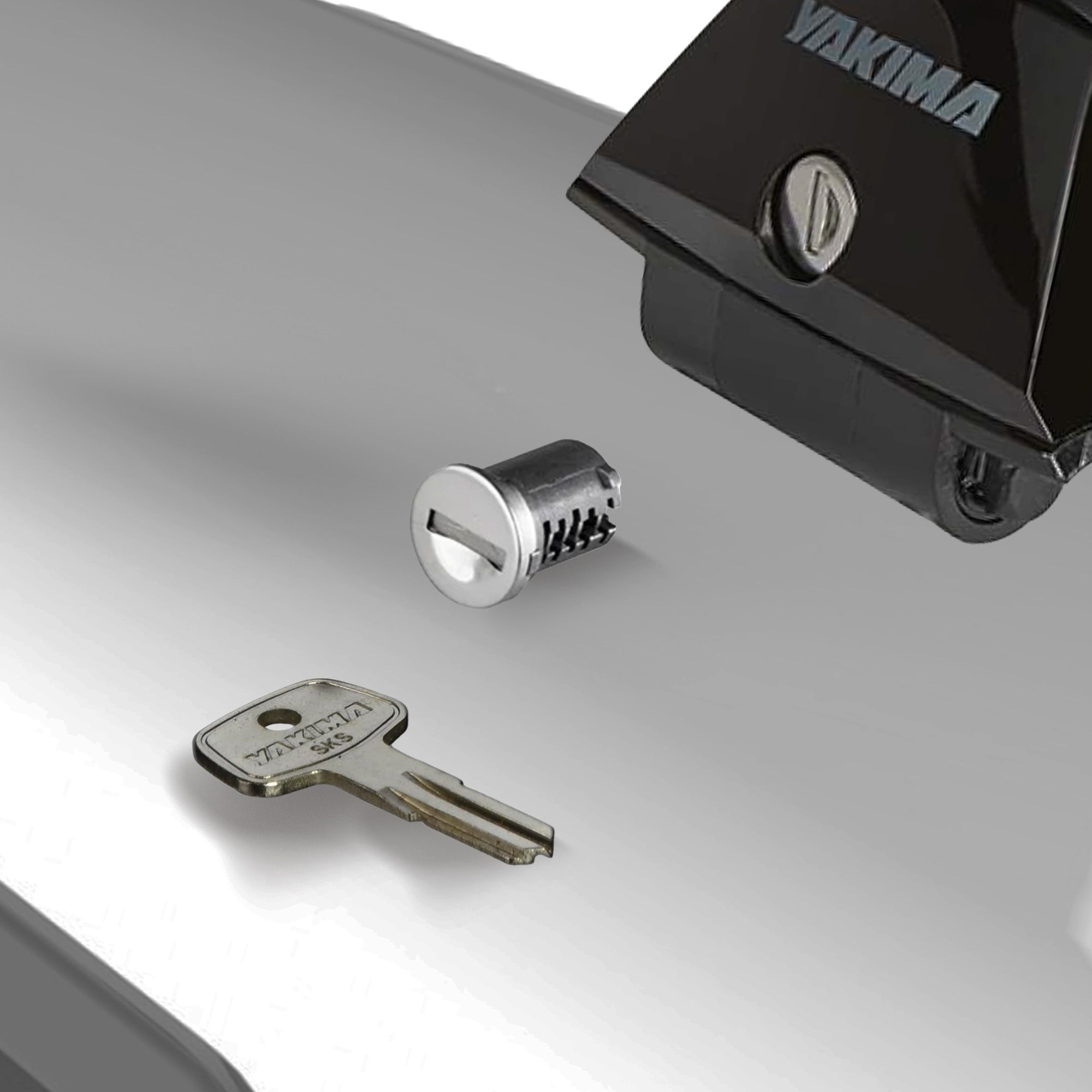Yakima Car Rack System Component SKS Lock Cylinder Core Kit with Key (6 Pack) - VMInnovations
