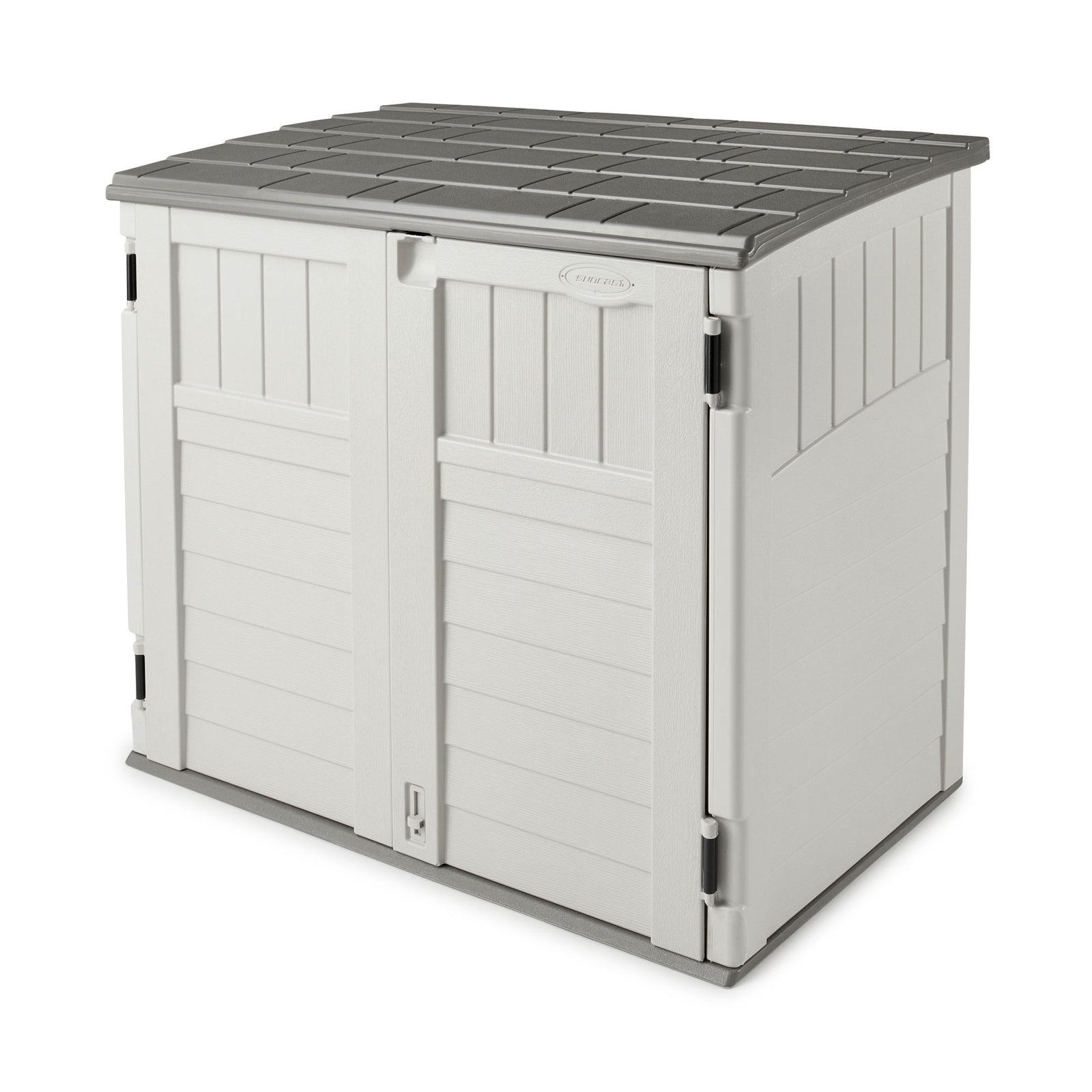 Suncast BMS2500 53 x 31.5 x 45.5" Horizontal Resin Outdoor Storage Shed w/ Floor - VMInnovations
