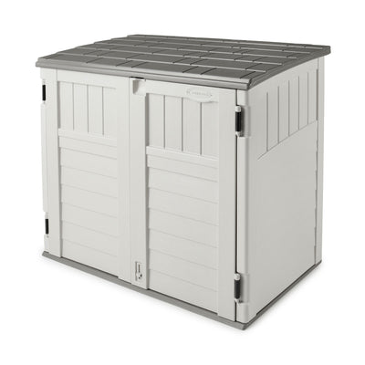Suncast 34 Cu. Ft. Resin Horizontal Storage Shed w/Reinforced Floor - (Open Box)
