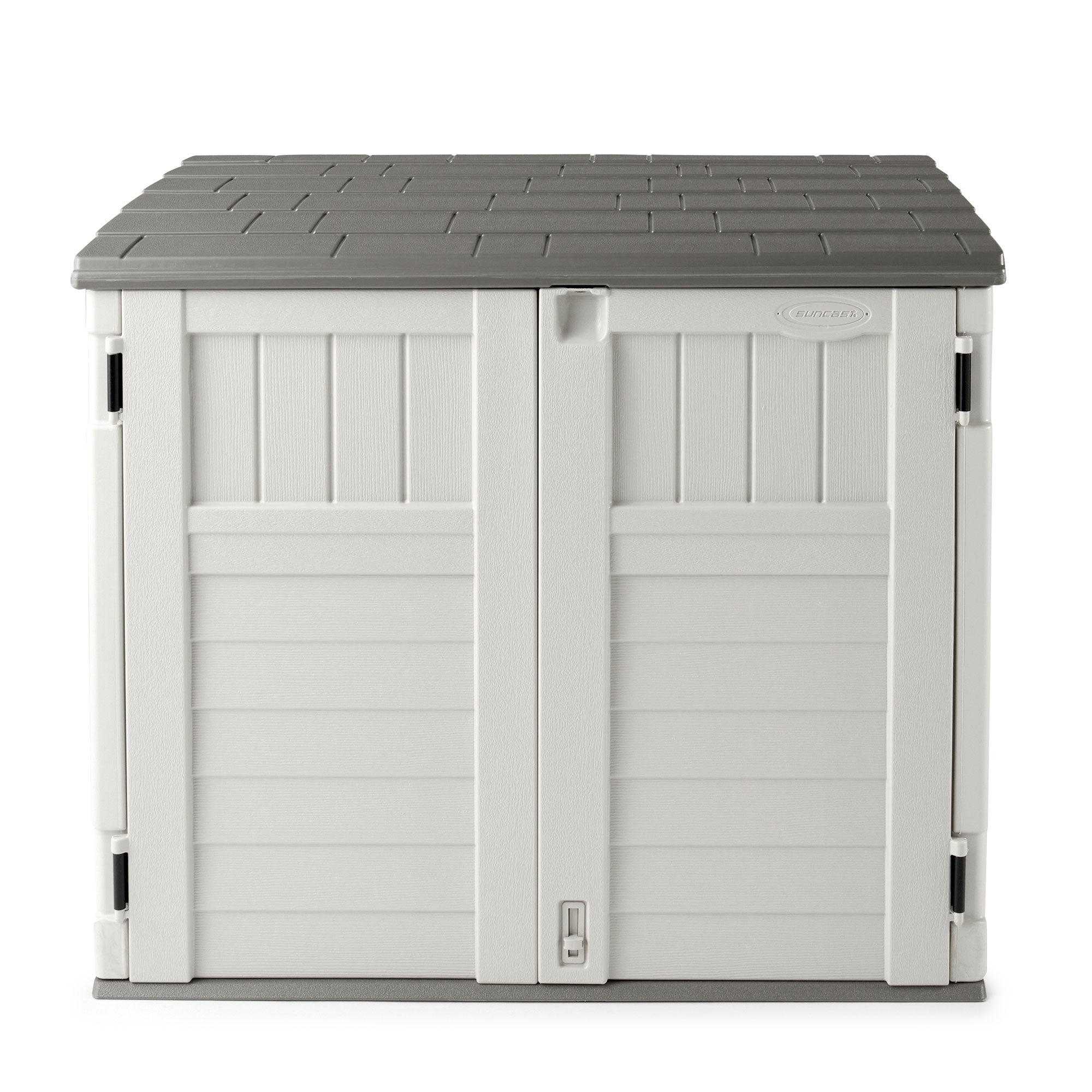 Suncast 34 Cu. Ft. Resin Horizontal Storage Shed w/Reinforced Floor - (Open Box)
