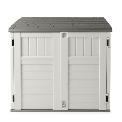 Suncast 34 Cu. Ft. Resin Horizontal Storage Shed w/Reinforced Floor - (Open Box)