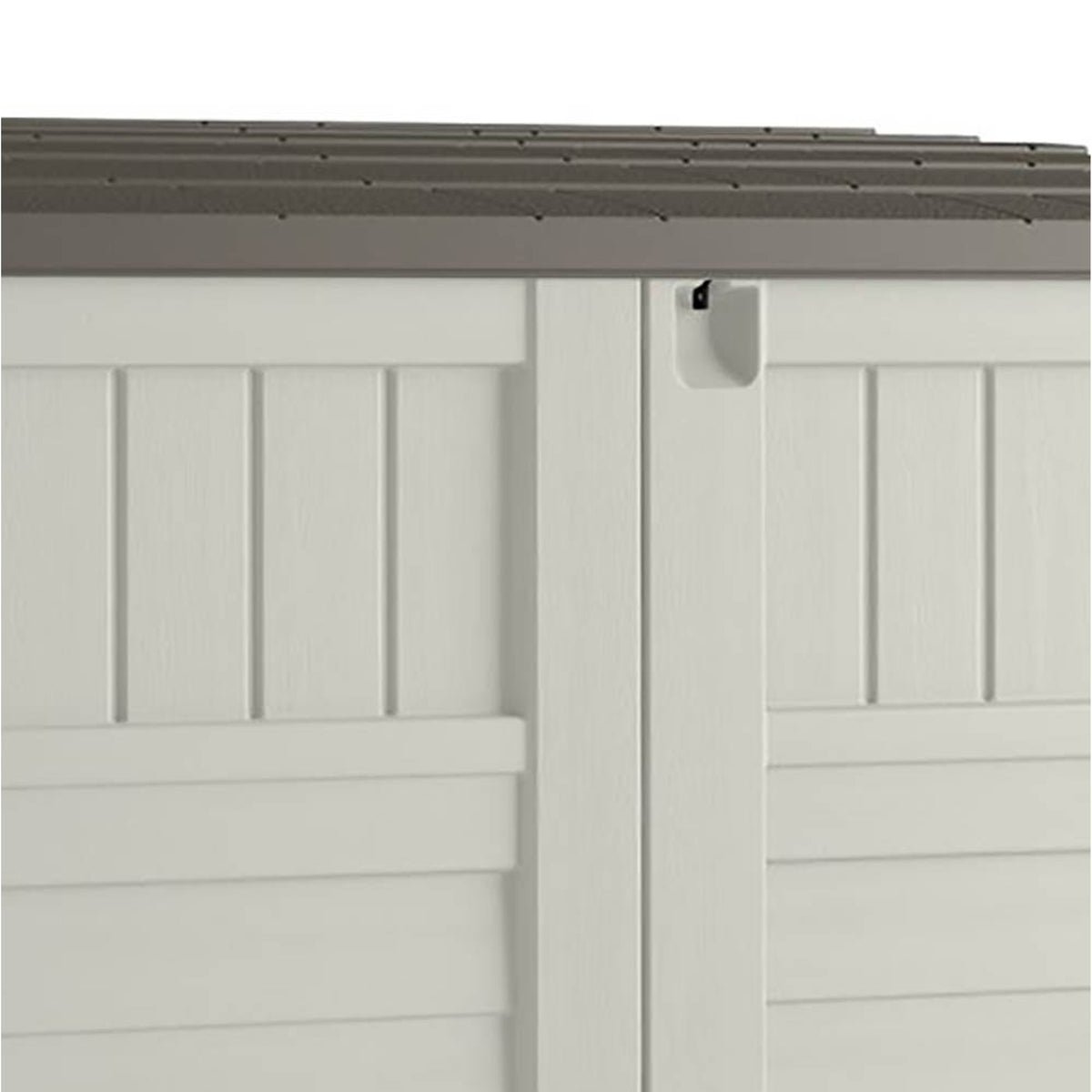 Suncast 53 x 31.5 x 45.5" Resin Storage Shed w/ Reinforced Floor, Ivory (2 Pack) - VMInnovations