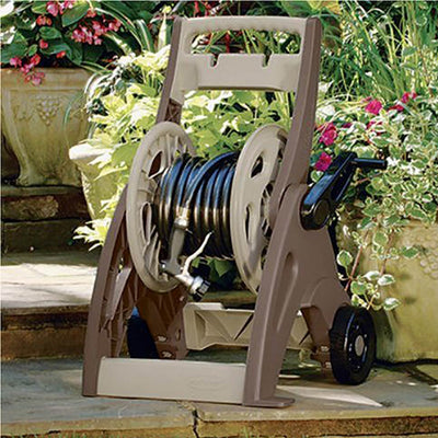 Suncast 175' Hosemobile Resin Garden Hose Reel Cart with Leader Hose (4 Pack)