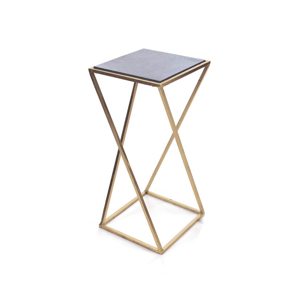 Aubrey Metal & Living Room Coffee Drink Side End Tables Set, Pair (Used)