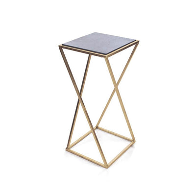 Aubrey Metal & Living Room Coffee Drink Side End Tables Set, Pair (Used)