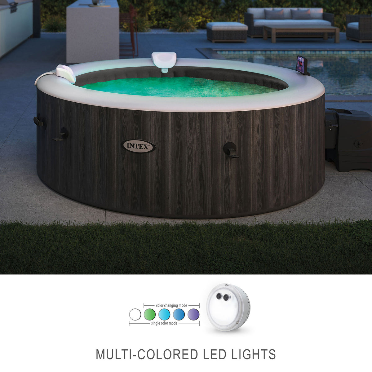 Intex PureSpa Multi-Colored LED Light for Bubble Spa Hot Tub | (Open Box)
