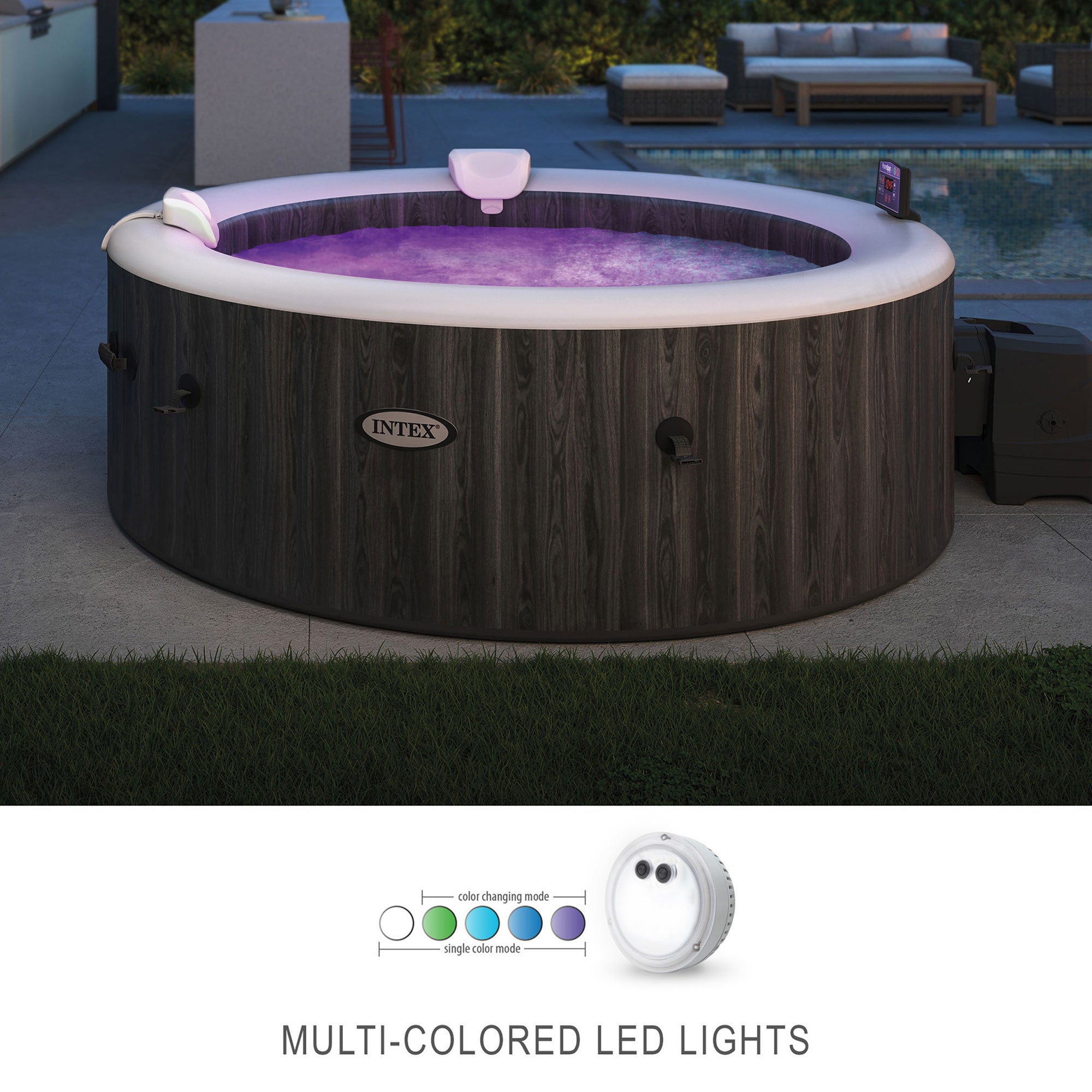 Intex PureSpa Multi-Colored LED Light for Bubble Spa Hot Tub | (Open Box) - VMInnovations