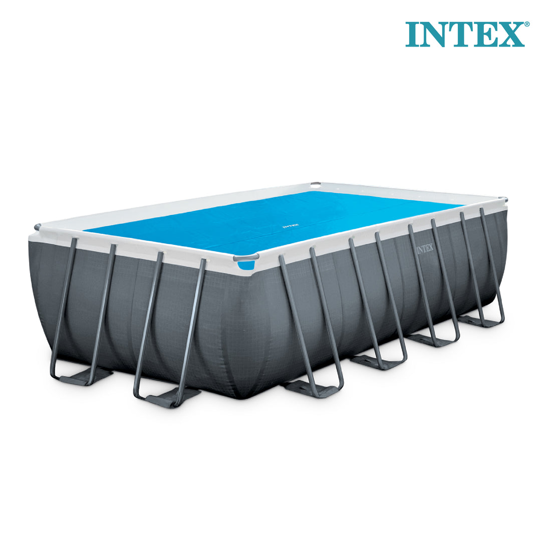 Intex Solar Pool Cover for 18' x 9' Rectangular Frame Swimming Pools, Cover Only