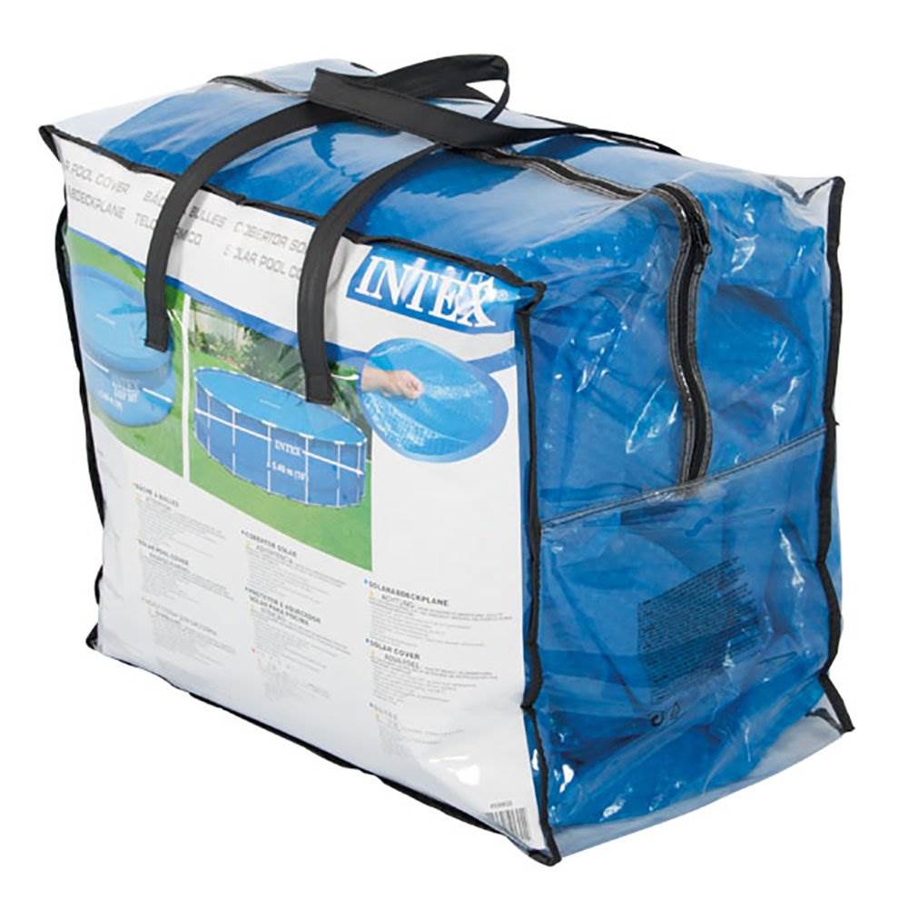 Intex 12 x 24 Foot Rectangular Solar Frame Set Swimming Pool Cover | Used