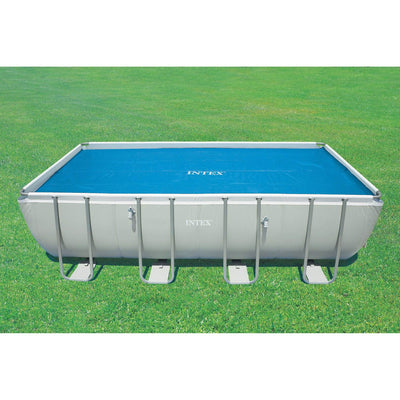 Intex 12 x 24 Foot Rectangular Solar Frame Set Swimming Pool Cover (Open Box)