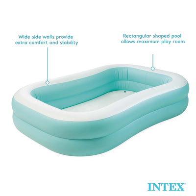 Intex 57181EP 7.5ft x 4.8ft x 18in Mandarin Swim Center Inflatable Pool, Orange