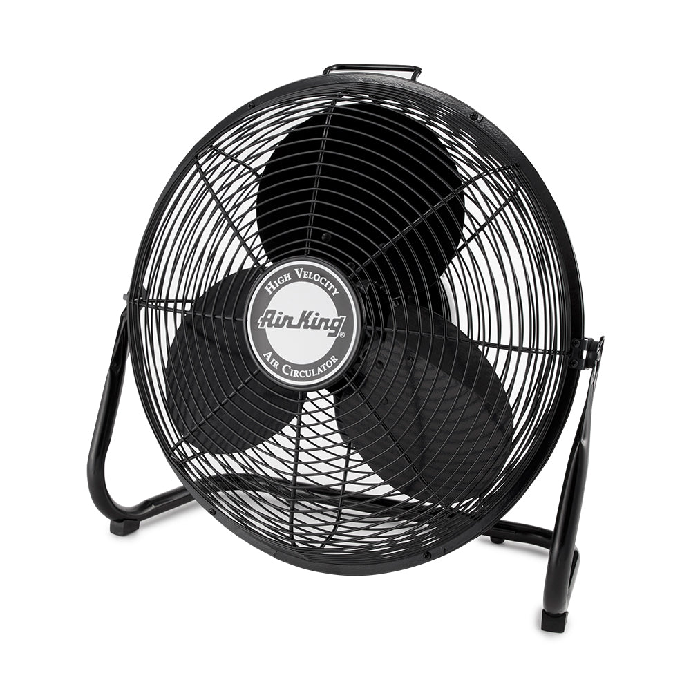 Air King 18 Inch 1/6 HP 3-Speed Indoor Industrial Open Motor Pivoting Floor Fan