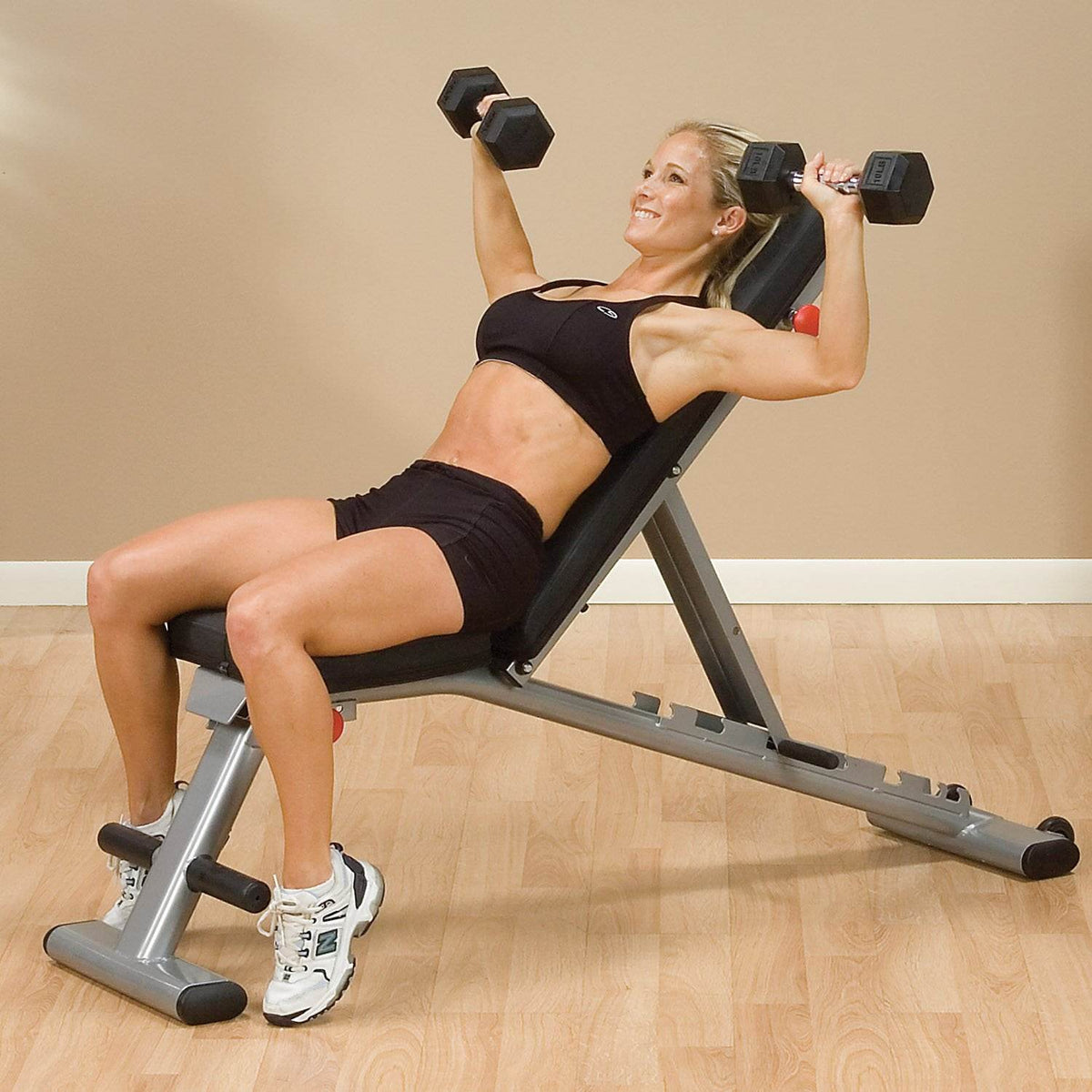 Body Solid Folding Adjustable Exercise Lifting Workout Bench, GFID225(For Parts)