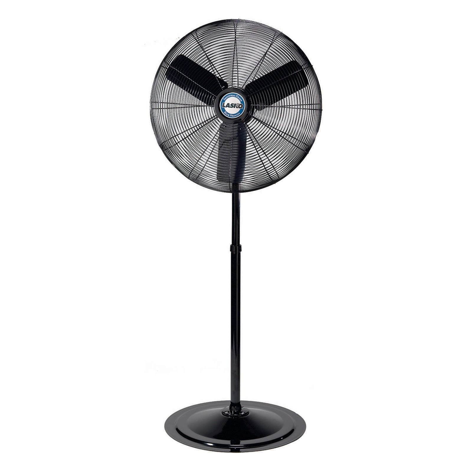 Lasko 30 Inch Industrial Grade Adjustable 3-Speed Oscillating Floor Pedestal Fan