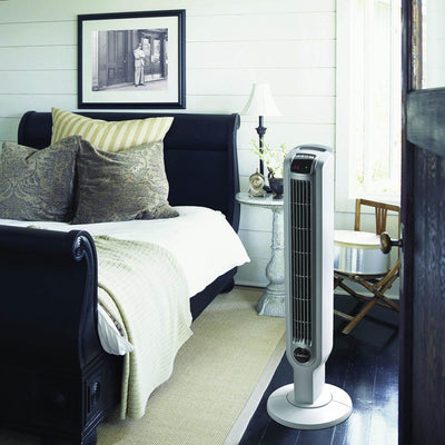 Lasko 36" 3 Speed Programmable Oscillation Tower Fan w/ Remote, White (Used) - VMInnovations