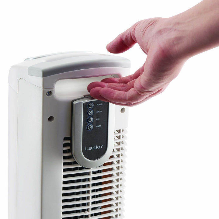 Lasko 36" 3 Speed Programmable Oscillation Tower Fan w/ Remote, White (Open Box) - VMInnovations