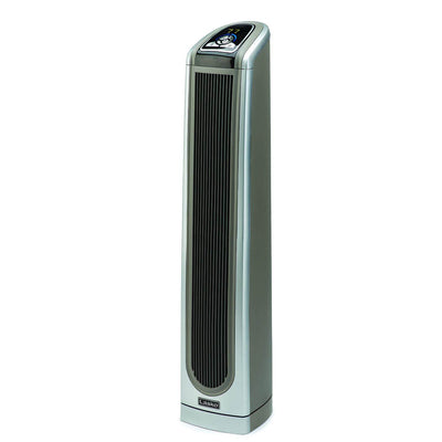 Lasko 34" Electronic Oscillating Ceramic Tower Heater with Remote, Silver (Used)