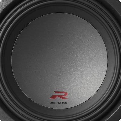 Alpine Type R 10 Inch 2250 Watt Max 4 Ohm Car Audio Subwoofer R-W10D4 (Open Box)