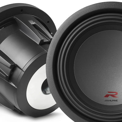 Alpine Type R 10 Inch 2250 Watt Max 4 Ohm Car Audio Subwoofer R-W10D4 (Open Box)