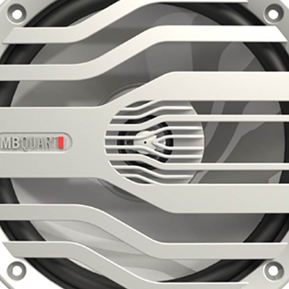 MB Quart Marine 2 Channel 400W Class D Amp and 6.5" 120W 2-Way Coaxial Speakers